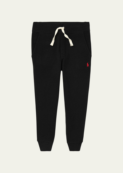 Shop Ralph Lauren Boy's Fleece Jogger Pants