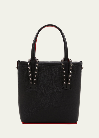 Shop Christian Louboutin Cabata N/s Mini Tote In Grained Leather