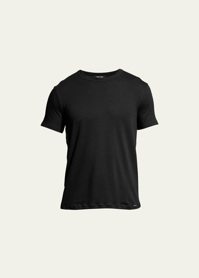 Shop Tom Ford Men's Solid Stretch Jersey T-shirt