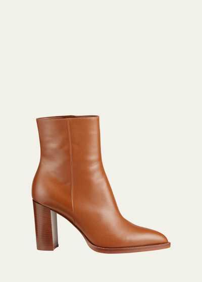 Shop Gianvito Rossi 85mm Point-toe Double-sole Booties