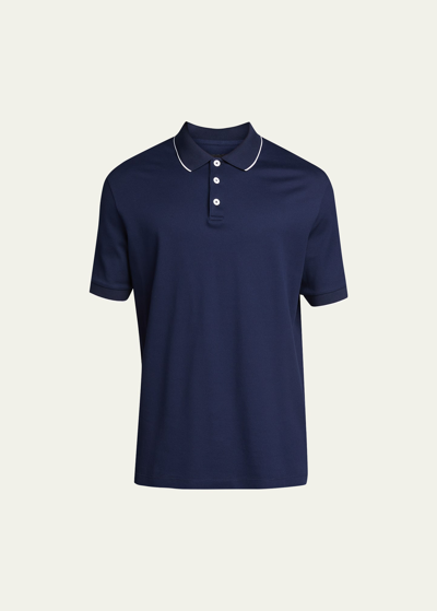 Shop Giorgio Armani Men's Tipped Polo Shirt