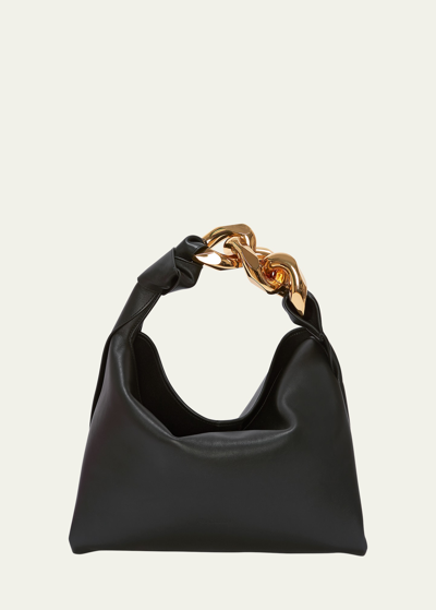 Shop Jw Anderson Knotted Chain Small Hobo Bag