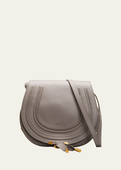 Shop Chloé Marcie Medium Crossbody Bag In Grained Leather