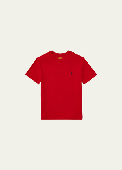 Shop Ralph Lauren Boy's Logo Embroidered T-shirt