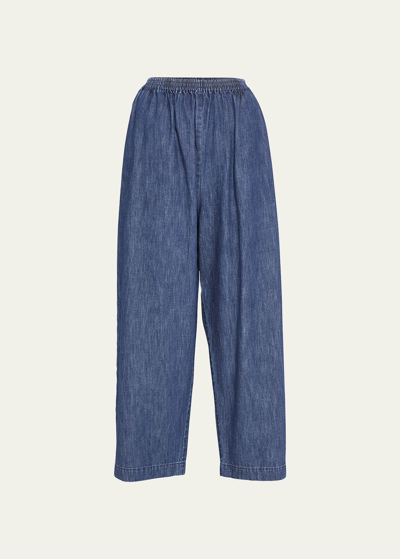 Shop Eskandar Denim Japanese Trousers