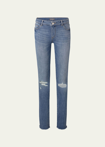 Shop Dl1961 Girl's Chloe Skinny Distressed Denim Jeans