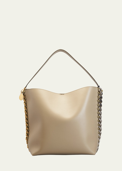 Shop Stella Mccartney Alter Two-tone Chain Tote Bag