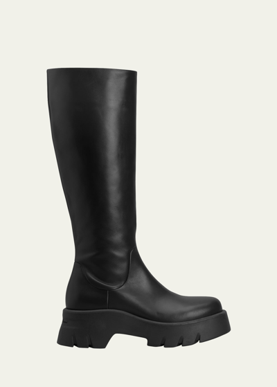 Shop Gianvito Rossi Glove Leather Moto Knee Boots
