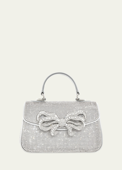 Shop Judith Leiber Bow Crystal Top-handle Bag