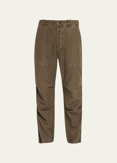 Shop Citizens Of Humanity Agnit Sateen Cropped Utility Trousers