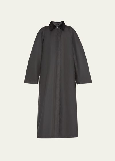 Shop Totême Oversized Wind-resistant Oilcloth Country Coat