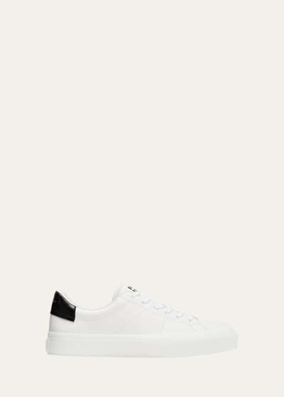 Shop Givenchy Men's City Sport Leather Low-top Sneakers