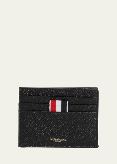 Shop Thom Browne Men's Double-sided Leather Card Holder