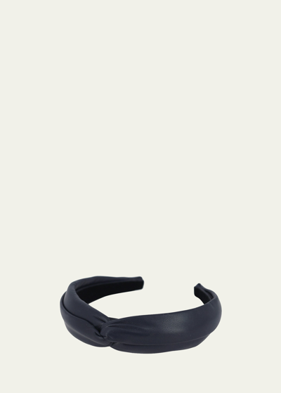 Shop Alexandre De Paris Twisted Leather Headband