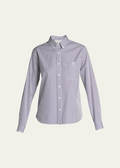 Shop Saint Laurent Stripe Button-down Shirt