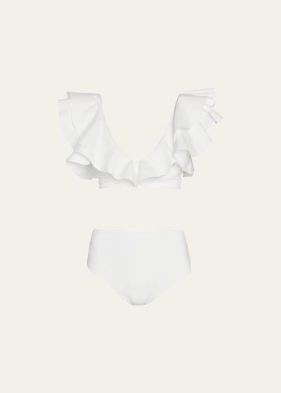 Shop Maygel Coronel Mila Ruffle Two-piece Bikini Set