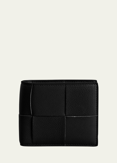 Shop Bottega Veneta Men's Cassette Intrecciato Leather Bifold Wallet