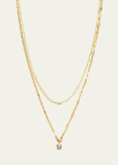Shop Lana Solo Double-strand Necklace With Diamond