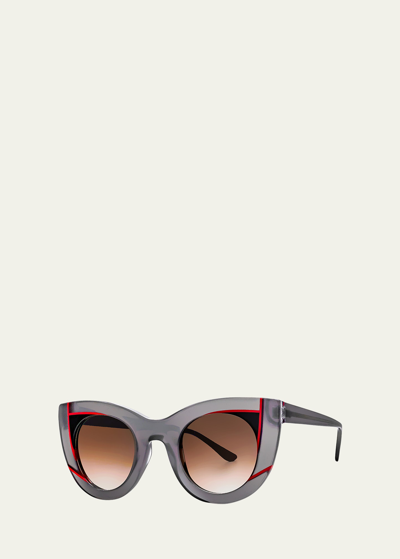 Shop Thierry Lasry Wavvvy Acetate Cat-eye Sunglasses