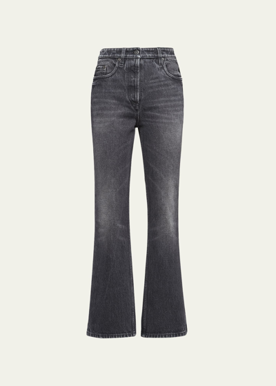 Shop Prada Cropped Bootcut Denim Jeans