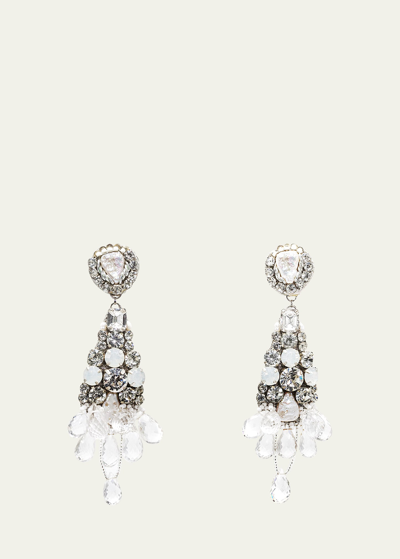 Shop Ranjana Khan Iridescent Crystal Earrings