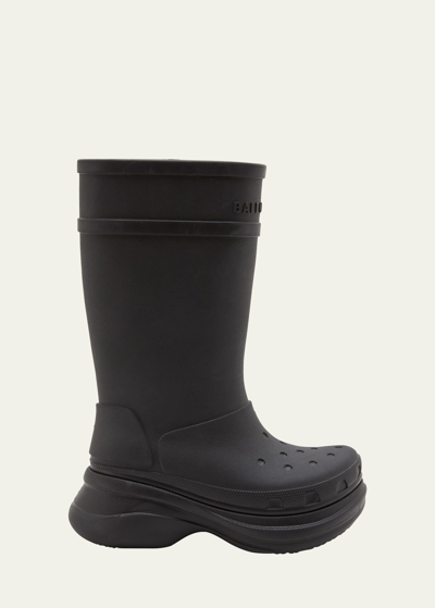 Shop Balenciaga X Croc Rubber Rain Boots