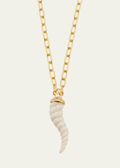 Shop Pamela Love Stone Horn Pendant Necklace