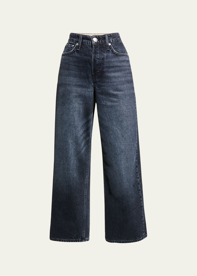 Shop Rag & Bone Andi High-rise Wide Cropped Jeans