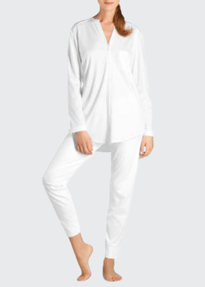 Shop Hanro Pure Essence Two-piece Pajama Set