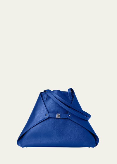 Shop Akris Ai Medium Calf Leather Shoulder Bag