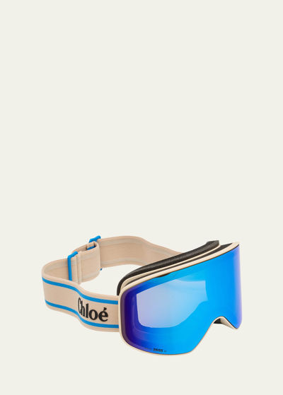 Shop Chloé Logo Injection Plastic Ski Goggles