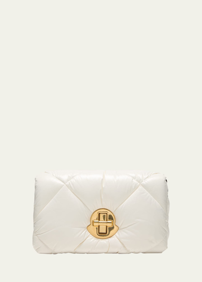 Shop Moncler Puffer Crossbody Bag With Turn-lock