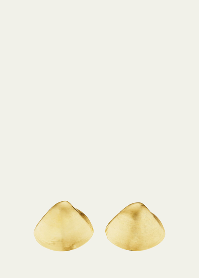 Shop Cadar 18k Gold Large Shell '70s Stud Earrings