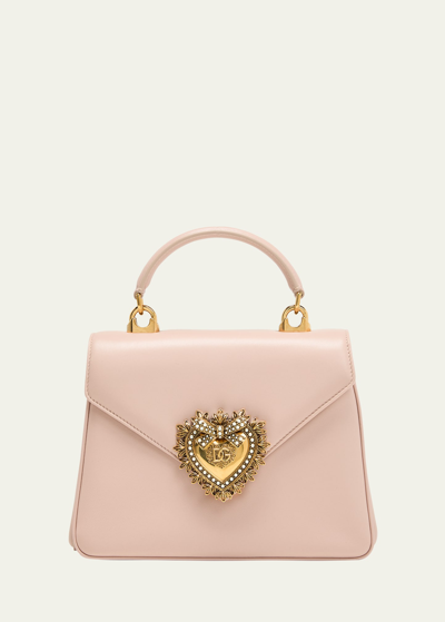 Shop Dolce & Gabbana Devotion Medium Puffy Top Handle Bag