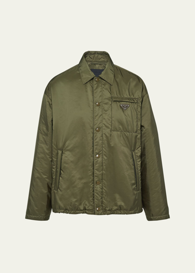 Shop Prada Men's Re-nylon 3-pocket Jacket