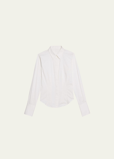 Shop Helmut Lang Fitted Button-front Shirt