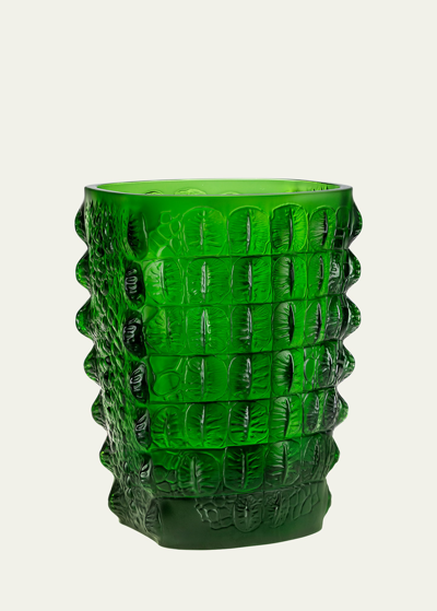 Shop Lalique Croco Vase, 10"