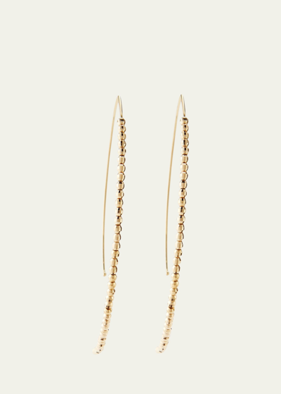 Shop Mizuki 14k Gold Beaded Marquise Drop Earrings