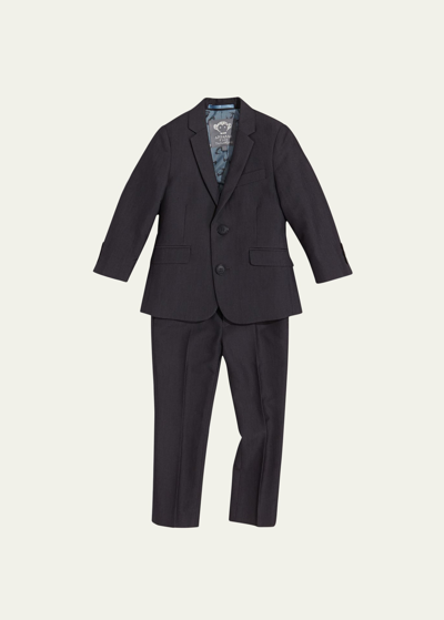 Shop Appaman Boys' Two-piece Mod Suit, Vintage Black, 2t-14