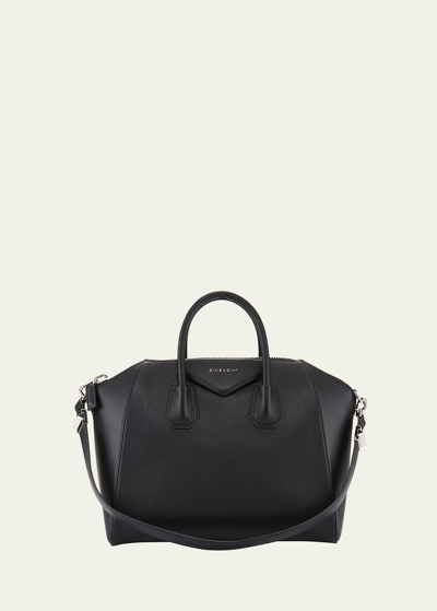 Shop Givenchy Antigona Medium Top Handle Bag In Grained Leather