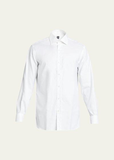 Shop Bergdorf Goodman Men's Textured Solid Sport Shirt