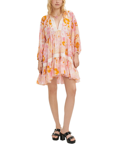 Shop Maje Linen-blend Woven Dress