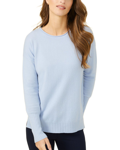 Shop J.mclaughlin Yvette Cashmere Sweater In Blue