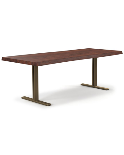 Shop Urbia Brooks 79in T Base Dining Table In Brown