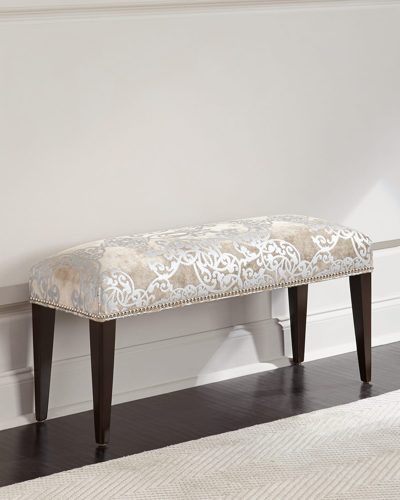 Haute House Sofia Silver Bench In Silver