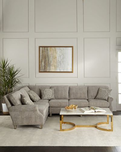 Massoud Molly Right-side Sectional Sofa In Gray