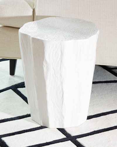 Shop Global Views Javi Trunk Stool/side Table In White