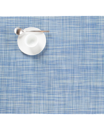Shop Chilewich Mini-basketweave Rectangular Placemat In Blue