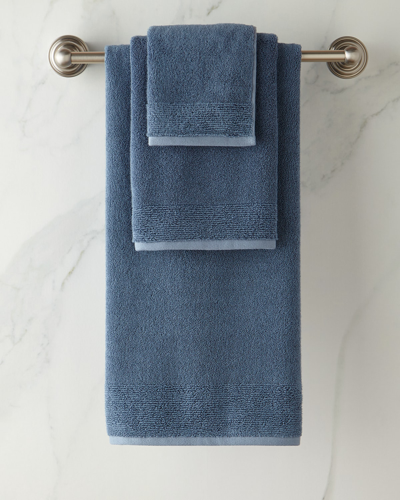 Shop Kassatex Kyoto Bath Towel In Royal