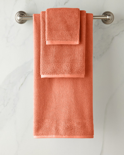 Shop Kassatex Kyoto Bath Towel In Coral